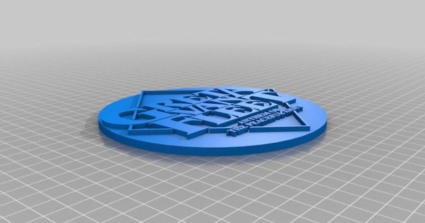 Greta van flotte Coaster jonbourg 3D modèles art conception 2D assiettes logos bande verre musique chose universelle 3d print model - Mito3D