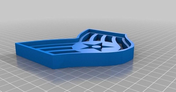 usaf ssgt cookie cutter jonbourg 3D Models Household Kitchen thingiverse 3d print model - Mito3D