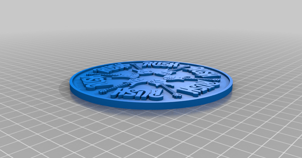 ruer rickenbacker Coaster jonbourg 3D modèles art conception dessins bande jonc chose universelle 3d print model - Mito3D