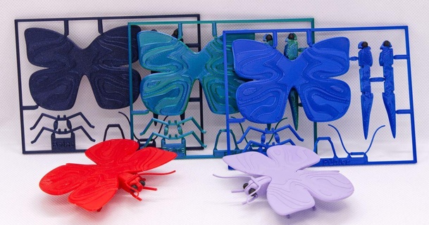 mariposa equipo tarjeta harms3d 3D modelos mundo escaneos animales mariposas regalo regalos kit 3d print model - Mito3D