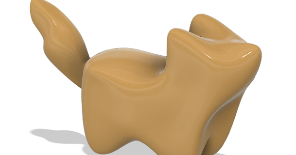 Raposa pequena asa 3D modelos mundo varreduras animais animal 3d print model - Mito3D