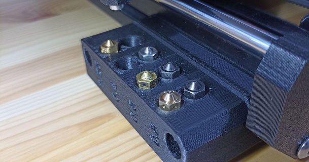 dr bicos prusa mini bocal extrusora caixa pavel hr iak 3D modelos impressoras Atualizações drtak organizador prusamini 3d print model - Mito3D