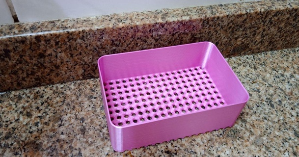 spugna sapone scatola titolare supporto fellip 3D Modelli domestico cucina scotchbrite 3d print model - Mito3D