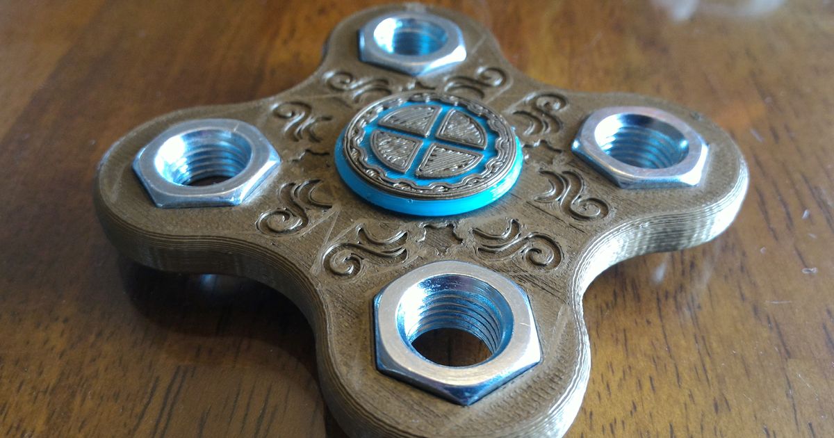 Steampunk kıpır spinner dan 3d baskı baba indir Bedava stl model printablescom modeller oyuncaklar oyunlar oyuncak stres çarkı fidgethandspinner 3D print model - Mito3D