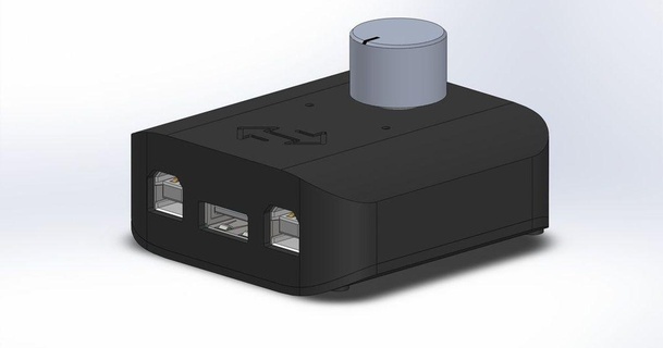 einfach USB Schalter mistic100 3D Modelle Hobby Macher Elektronik thingiverse 3d print model - Mito3D