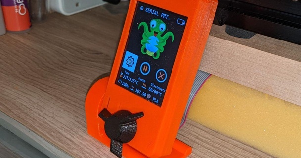 prusa mini screen stand bigjsaucy 3D Models Printers Accessories lcdscreen 3d print model - Mito3D