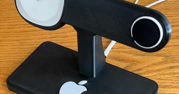 moov magsafe iPhone Docking Bahnhof Traum leben 3D Modelle Gadgets Apfel Telefonständer 3d print model - Mito3D