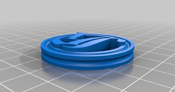 creatore moneta semplice ciambellone 3D Modelli arte design 2D piatti loghi thingiverse 3d print model - Mito3D