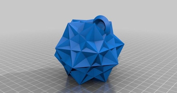 blockcad floco neve enfeite opencaddad 3D modelos sazonal designs inverno Natal thingiverse 3d print model - Mito3D