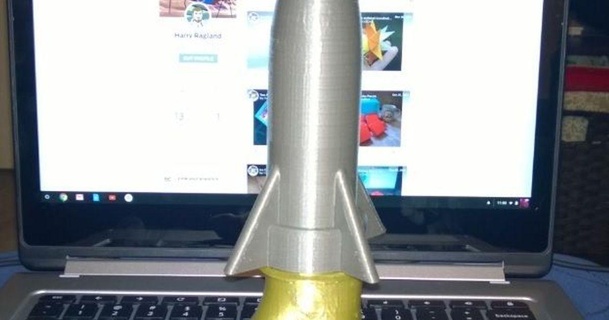 missile dito piede ornamento contenitore openscaddad 3D Modelli passatempo creatori idee Natale decorazioni natalizie natale 3d print model - Mito3D