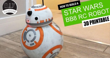 bb8 - star wars rc droid diy machines download free stl model printablescom 3d models hobby & makers robotics bb8droid starwars 3d print model - Mito3D