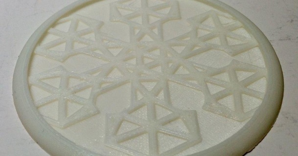 snowflake coaster avianna 3D Models Household Other House Equipment drinkcoaster thingiverse 3d print model - Mito3D