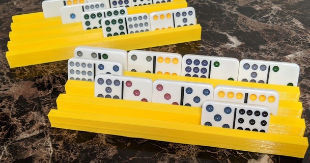 domino rack sodium hydrogen 3D Models Toys & Games Other dominoes holder 3d print model - Mito3D