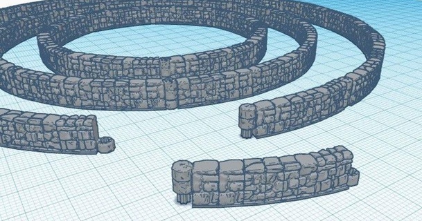 dungeon stick tower walls lordogrecorsair 3D Models Gadgets Other 28mm dnd fantasy pathfinder thingiverse 3d print model - Mito3D
