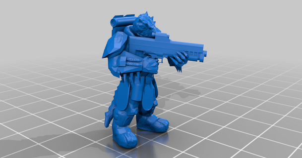 armored vesk rifle starfinder lordogrecorsair 3D Models Gadgets Other 28mm rpg scifi wargaming 3d print model - Mito3D