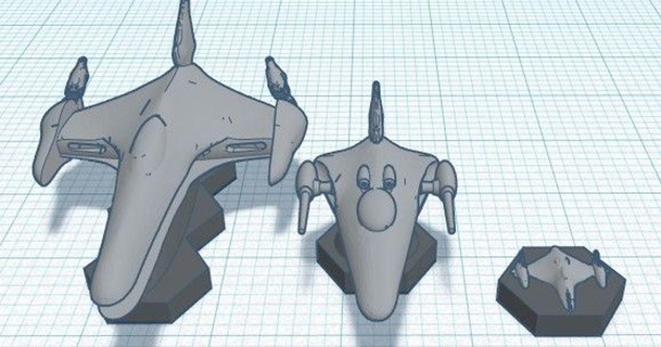 Kasatán Embarcacion apoderados buscador estrellas señorogrecorsair 3D modelos artilugio 28mm ciencia ficción astronave juego guerra 3d print model - Mito3D