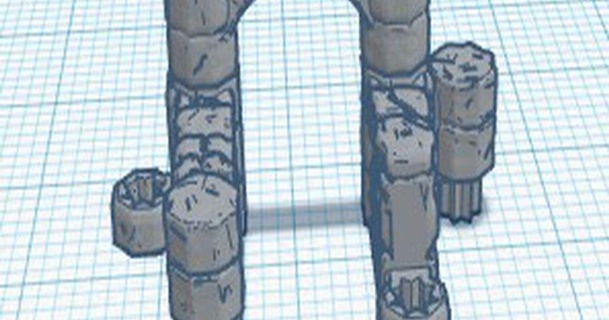 duneonsticks starlink ruined walls addons lordogrecorsair 3D Models Gadgets Other 28mm dnd dungeonsticks pathfinder wargaming 3d print model - Mito3D