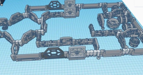 dungeon stick starship interior walls parts edited updated lordogrecorsair 3D Models Gadgets Other 28mm cyberpunk scifi shadowrun spaceship 3d print model - Mito3D