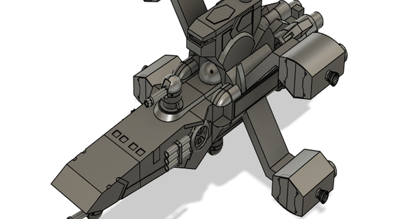 drake-class 1 144 sg k scale s 3D Models Toys & Games Vehicles gundam gunpla starship thingiverse 3d print model - Mito3D