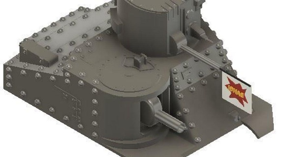 monde guerre toon lee san cdl échelle 3D modèles jouets Jeux Véhicules Lee réservoir chose universelle 3d print model - Mito3D
