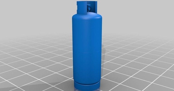 118l Gas Zylinder 1 35 Rahmen 3D Modelle Haushalt Leben Zimmer thingiverse 3d print model - Mito3D