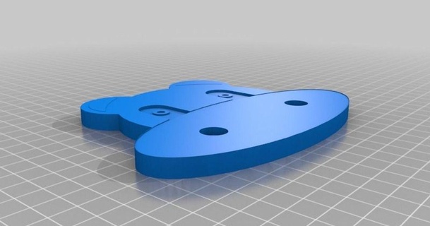su aygırı tabela ölçek 3D modeller ev halkı ekipman Çocuklar isim etiketi şeytani 3d print model - Mito3D