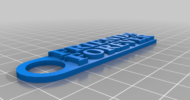 amici per sempre portachiavi zachsp8 3D Modelli passatempo creatori idee thingiverse 3d print model - Mito3D