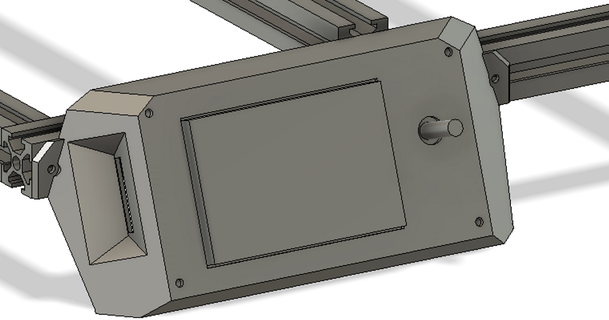 hcmaker7 lcd frente quadro Armação adimlab tiro 3D modelos impressoras Atualizações adimlabs thingiverse 3d print model - Mito3D