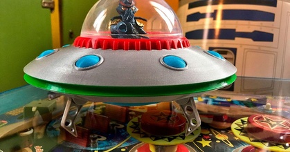 ufo flying saucer davide download free stl model printablescom 3d models toys & games vehicles alien flyingsaucer spaceship 3d print model - Mito3D