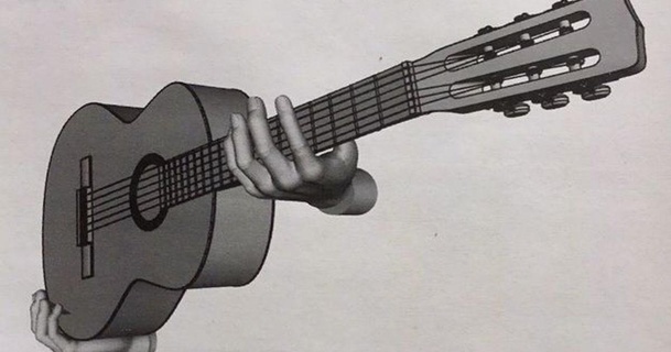 Gitarre Wandhalterung Lyrikon 3D Modelle Hobby Macher Musik Bassgitarren Hände 3d print model - Mito3D