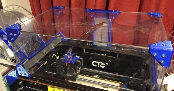 ctc bizer dual porte coperchio lirico 3D Modelli stampanti aggiornamenti ctcprinter ctcupgrades porta cerniera 3d print model - Mito3D