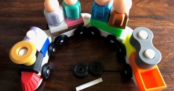 stacking block toy train v2 caesar 1111 3D Models Toys & Games Outdoor babytoys kids kidstoys toys 3d print model - Mito3D