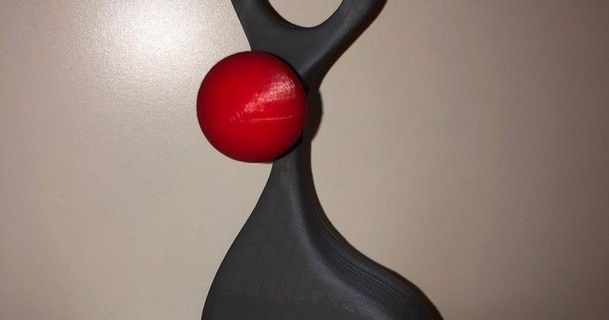 Rudolph rouge nound renne mod César 1111 3D modèles art conception sculptures Noël décorations crééavecfreecad freecad 3d print model - Mito3D