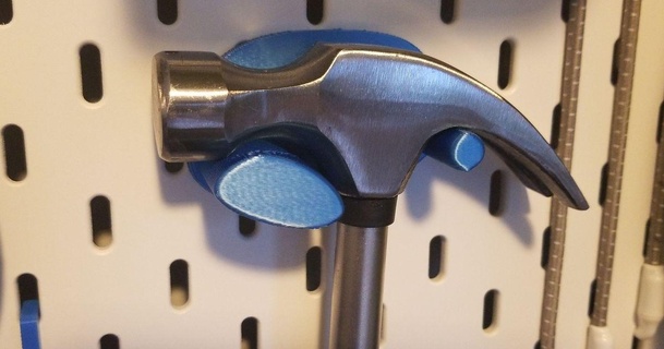 ikea skadis hammer holder aaronoaks 3D Models Hobby & Makers Tools organization tools 3d print model - Mito3D