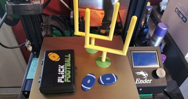 película fútbol juego caso funda ellzray 3D modelos juguetes juegos Pieza papel 3d print model - Mito3D