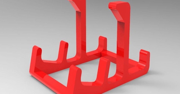 phone stand min dav88 3D Models Household Office holder phonestand thingiverse 3d print model - Mito3D