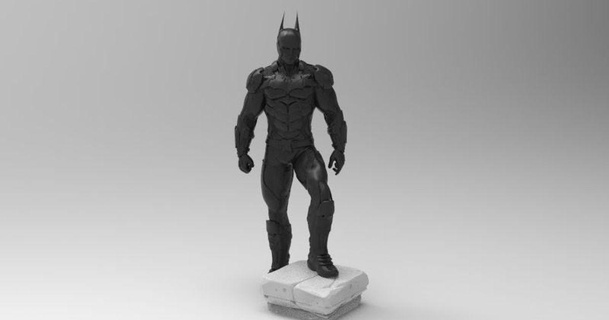 Batman Pose dav88 3D Modelle Kunst Design Skulpturen Skulptur thingiverse 3d print model - Mito3D