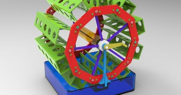 rotante giardino 3 dav88 3D Modelli domestico all'aperto pianta verdura thingiverse 3d print model - Mito3D
