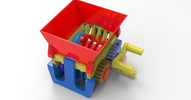 déchiqueteuse se8 v2 dav88 3D modèles loisir fabricants outils mini broyeur chose universelle 3d print model - Mito3D