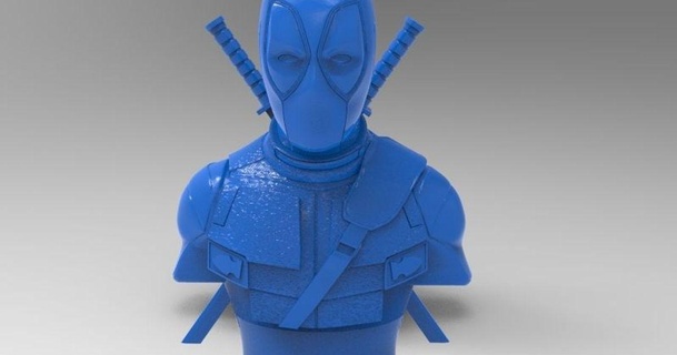 deadpool bust remix dav88 3D Models Art & Design Sculptures thingiverse 3d print model - Mito3D