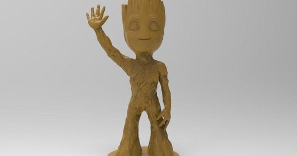 bambino Groot mano toccante gamba dav88 3D Modelli arte design sculture banale tutori nomoregroot poot bloodofgroot 3d print model - Mito3D