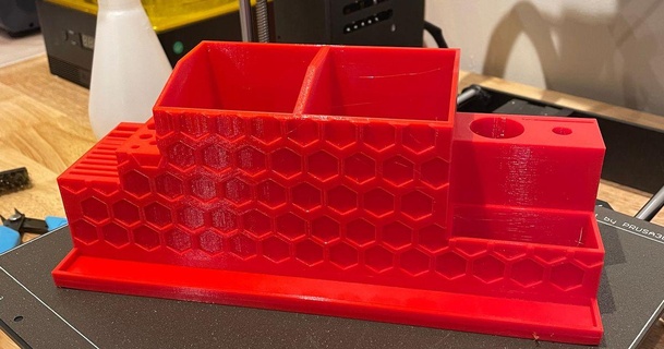 3d imprimé bureau organisateur miles 3D modèles Ménage Bureau clé Allen organisation stylos 3d print model - Mito3D