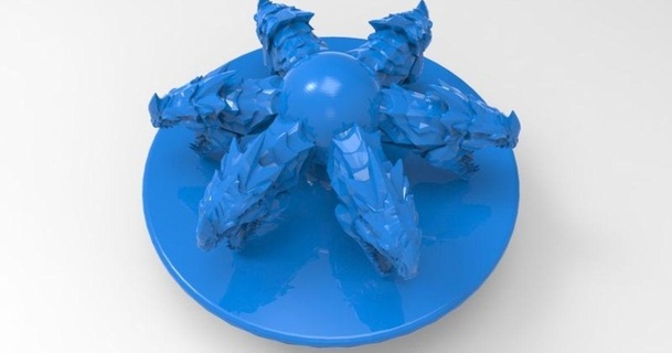 Drachen Knopf dav88 3D Modelle Drucker Zubehör mpselectmini thingiverse 3d print model - Mito3D