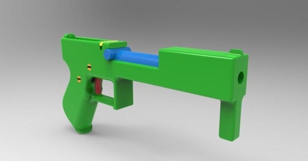 arma fogo prop spring bbl aguarde dav88 3D modelos fantasias acessórios adereços cosplayweapon suporte 3d print model - Mito3D