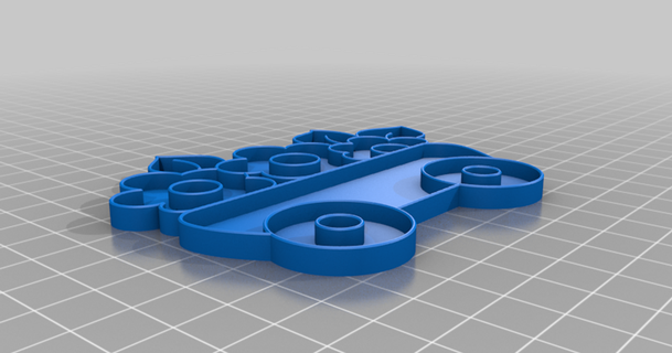 flor carro Galleta cortador codificador 3D modelos casa cocina galletas thingiverse 3d print model - Mito3D