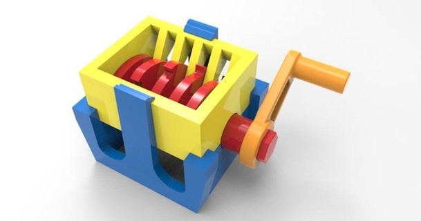 ez trituratore 1 albero dav88 3D Modelli passatempo creatori utensili compost minitrituratore thingiverse 3d print model - Mito3D