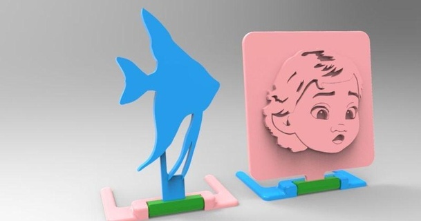 Zeichen multi Stand dav88 3D Modelle Haushalt Büro dory Fisch Flip Moana printinplace 3d print model - Mito3D