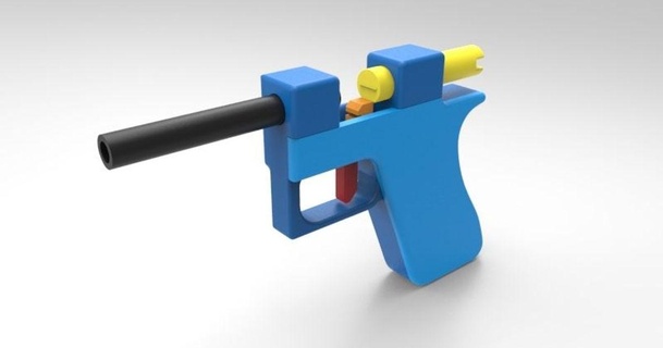 puntello pistola Aperto bullone design dav88 3D Modelli costumi Accessori oggetti scena thingiverse 3d print model - Mito3D