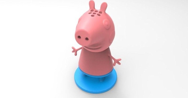 peppa pig salt pepper shaker dav88 3D Models Household Kitchen peppapig thingiverse 3d print model - Mito3D