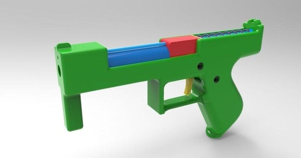 Stütze Gewehr Rückstoß dav88 3D Modelle Kostüme Zubehör Requisiten Spielzeugpistole thingiverse 3d print model - Mito3D